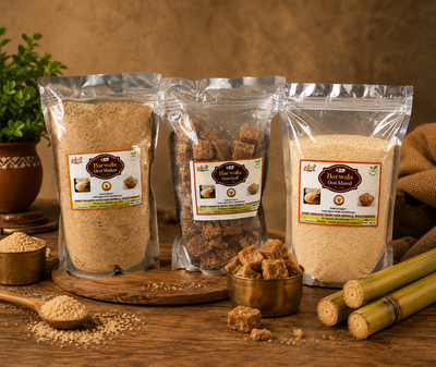 Barwala Desi Sweeteners Combo - Khand + Gud + Shakar