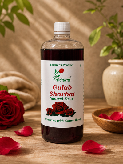 Parerana Gulab Sharbat - Organic Rose Petal Syrup