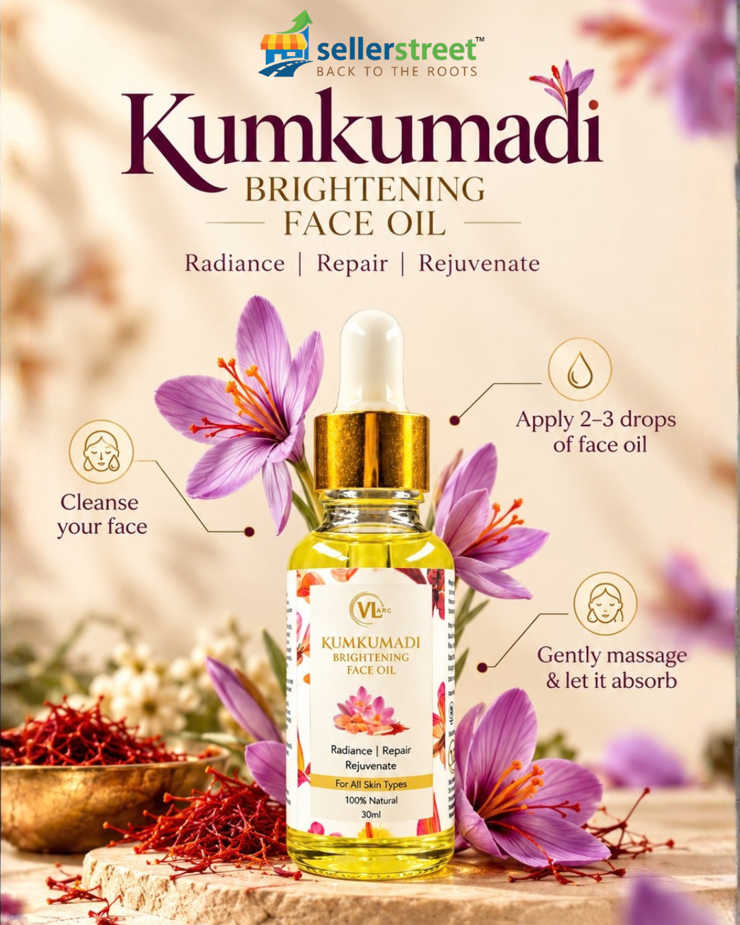 VLArc Kumkumadi Face Oil