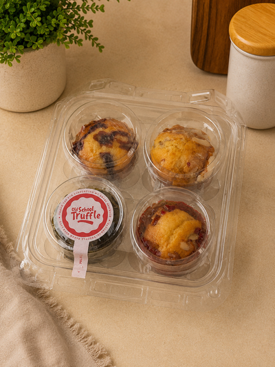 Old School Truffle Muffins (4 Pack) 4 Flavours