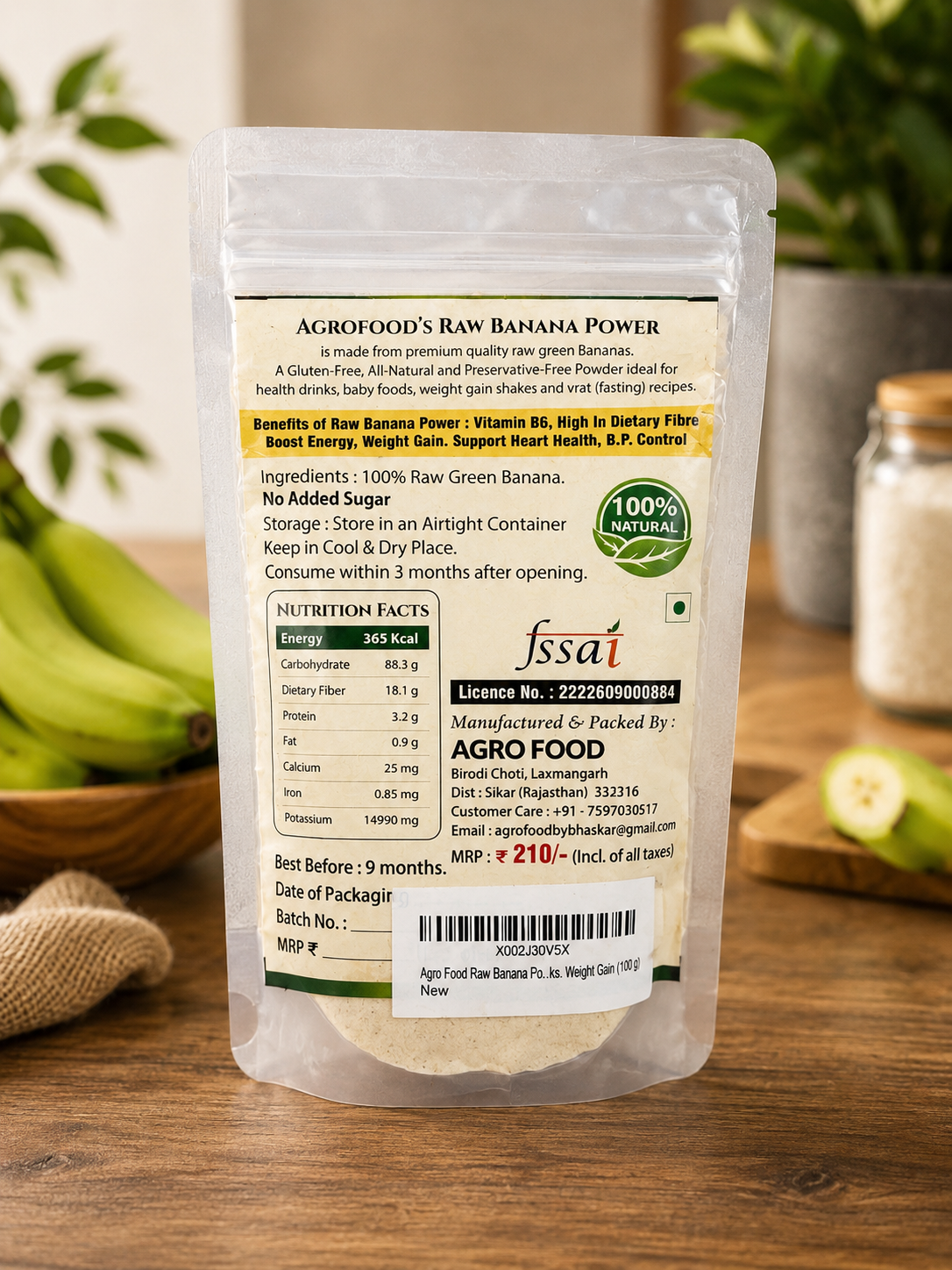 pure raw banana powder
organic raw banana powder
natural raw banana powder
green banana powder
unripe banana powder
chemical free raw banana powder
preservative free raw banana powder