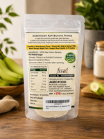 pure raw banana powder
organic raw banana powder
natural raw banana powder
green banana powder
unripe banana powder
chemical free raw banana powder
preservative free raw banana powder