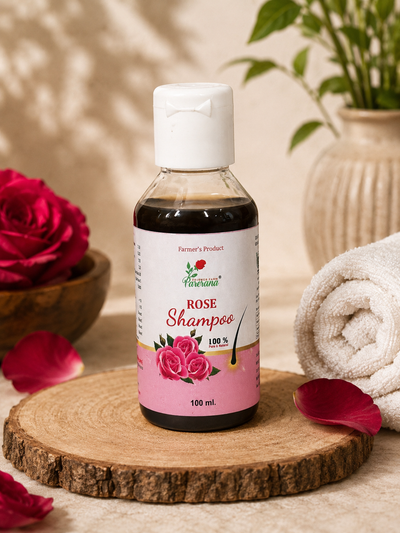 Parerana Rose Shampoo - Herbal Rose, Amla, Shikakai & Ritha
