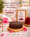 Parerana Rose Bath Soap - Organic Rose Water, Aloe Vera, Neem & Tulsi Pack of 3 (100g Each) | Total 300g