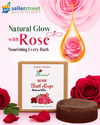 Parerana Rose Bath Soap - Organic Rose Water, Aloe Vera, Neem & Tulsi Pack of 3 (100g Each) | Total 300g