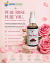 Parerana Rose Water - Pure Organic Rose Petal Toner (100 ml)