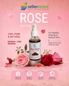 Parerana Rose Water - Pure Organic Rose Petal Toner (100 ml)