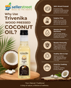 Trivenika Wood Pressed Coconut Oil – 500 ml