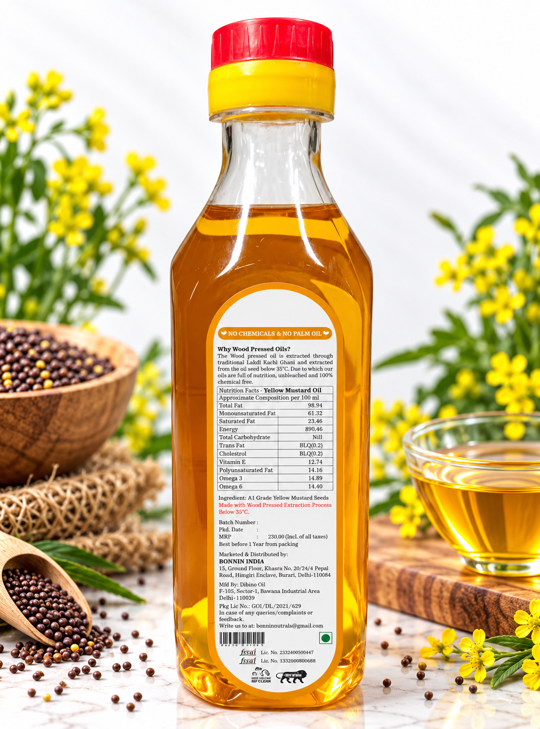 Zevar Pure Yellow Mustard Oil