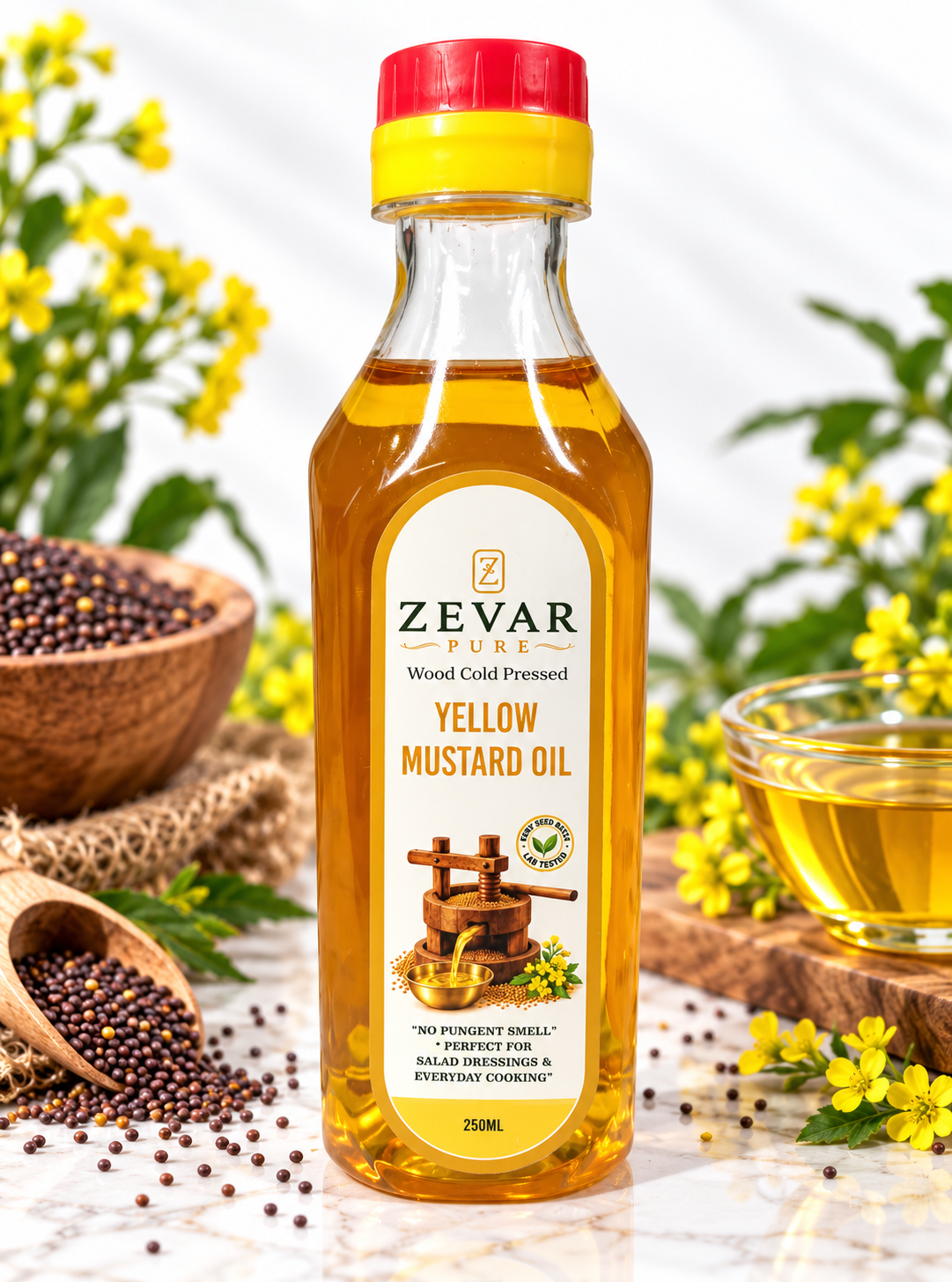 Zevar Pure Yellow Mustard Oil